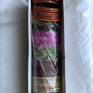 8 sets of Bangles, colorful and fabric